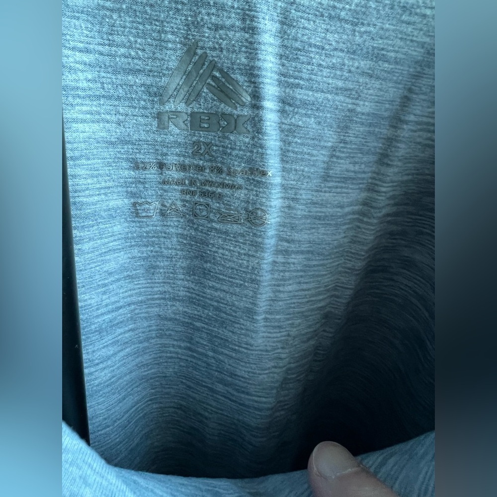 RBX Women's 2 XL Light Blue Long Sleeve Top - Picture 4 of 5